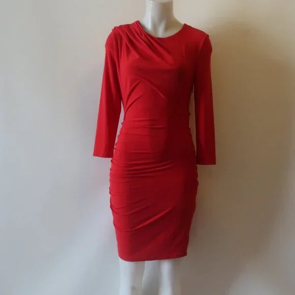 open lace back dress Petite Studio's Carly Dress in Red Floral main image 0